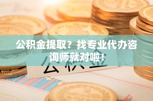 南平公积金提取？找专业代办咨询师就对啦！