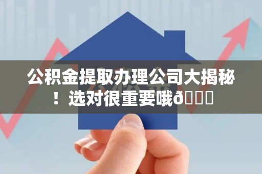 南平公积金提取办理公司大揭秘！选对很重要哦😎